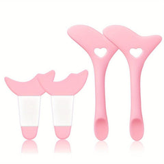 4Pcs Silicone Eyeliner Stencils Reusable Aid Tool Eyeliner Guide Mascara Shield
