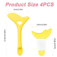 4Pcs Silicone Eyeliner Stencils Reusable Aid Tool Eyeliner Guide Mascara Shield