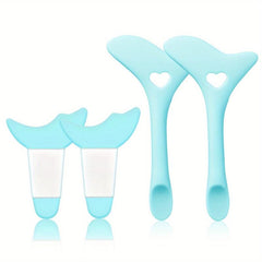 4Pcs Silicone Eyeliner Stencils Reusable Aid Tool Eyeliner Guide Mascara Shield