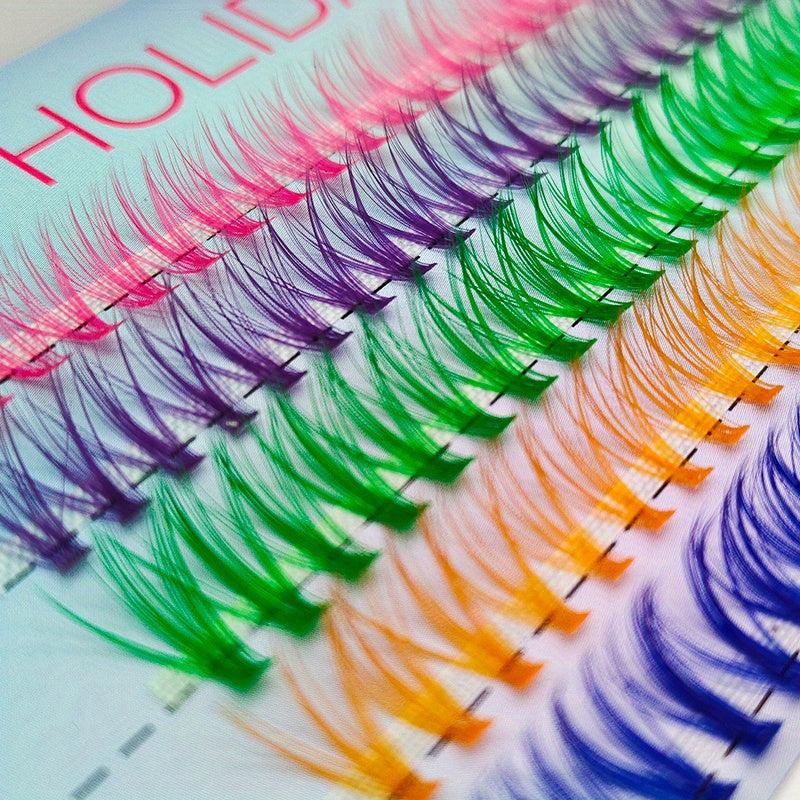 Individual Cluster Eyelashes Soft Faux Mink False Eyelashes Spiky Curling Lashes