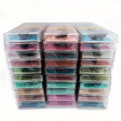 Soft Thick Fluffy 3D Lashes Curling Slender Lashes Box