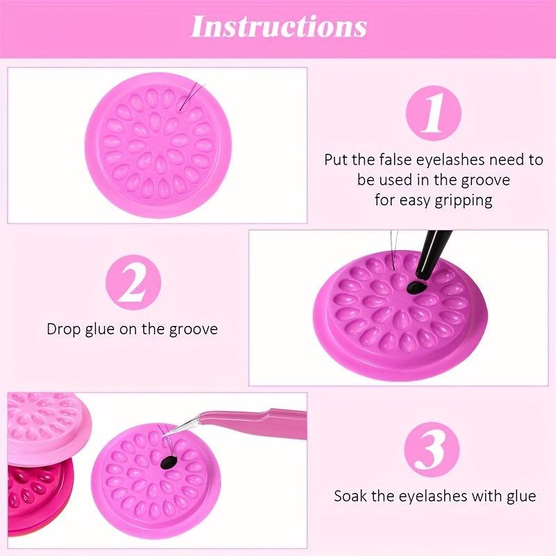 Eyelash Glue Holder Eyelash Extension Pallet For Extensions