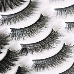 40 Pairs Thick False Eyelashes Natural Cross Lashes