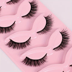 5 Pairs Fox Eye False Eyelashes Curling Thick Natural Charming Eye Makeup