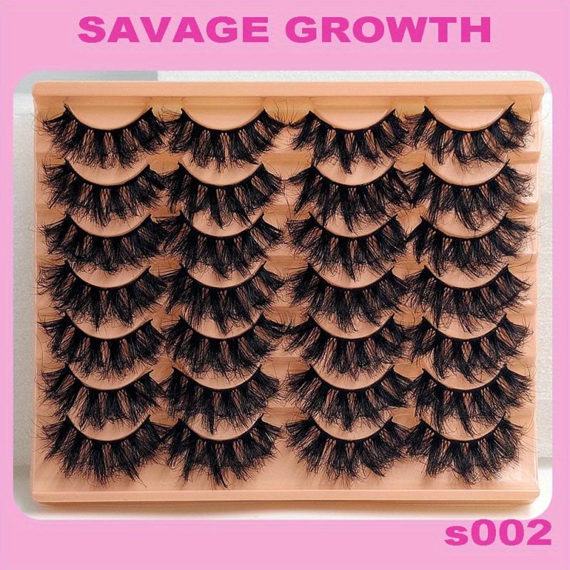 14 Pairs Fluffy Mink Lashes Thick Long False Eyelashes