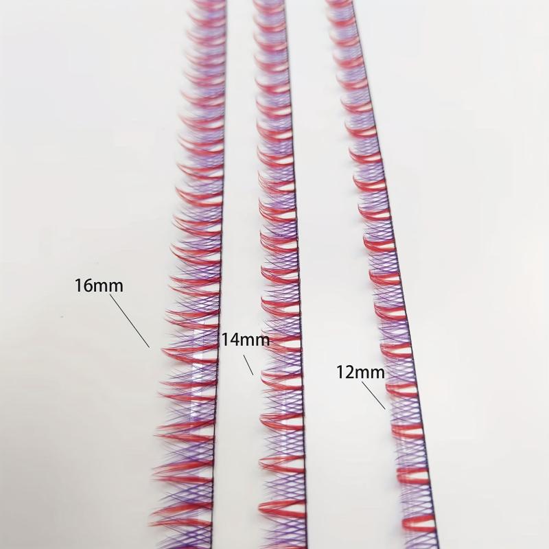 Pink DIY Cluster Lashes Eyelashes Band Extension 14 Pcs