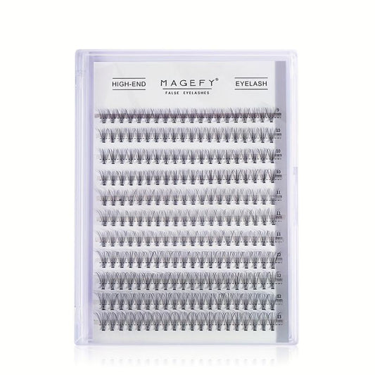 Curling Fishtail Cluster Lashes - Thick Reusable Lashes