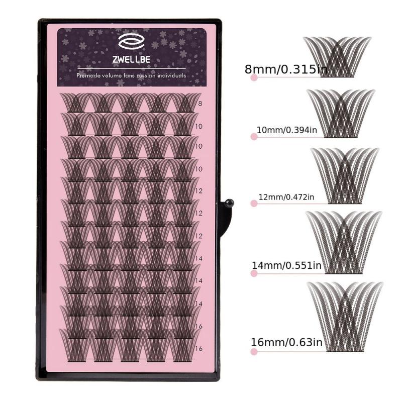 72 Clusters D Curling False Eyelashes Large Volume Extension