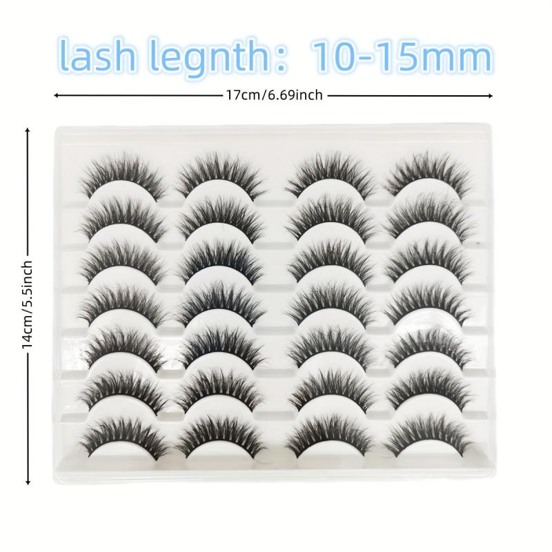 Faux Mink Hair False Eyelashes Thick Fluffy Dramatic Reusable False Eyelashes