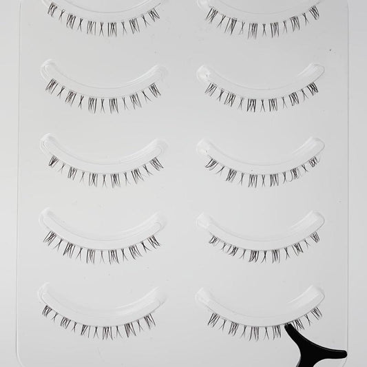 Palm Lashes Bottom Lashes 5 Pairs Pack Natural Wispy Lashes