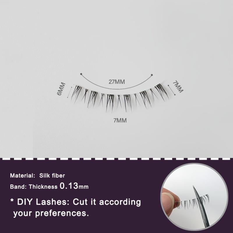 Palm Lashes Bottom Lashes 5 Pairs Pack Natural Wispy Lashes