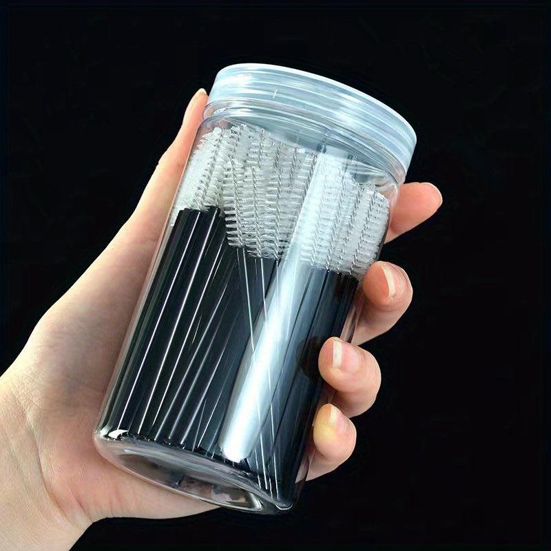 100PCS Eyelash Brush Mascara Wands Kit For Extensions