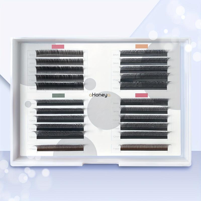 Caramel C Curling Individual False Eyelashes Natural Look