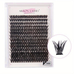 280Pcs Cluster Lashes 20D 30D 40D 50D 9 16mm Mix D Curling Individual Lashes Ext