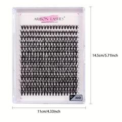 280Pcs Cluster Lashes 20D 30D 40D 50D 9 16mm Mix D Curling Individual Lashes Ext