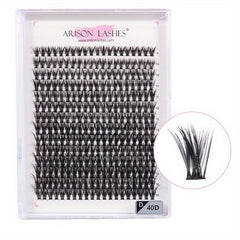 280Pcs Cluster Lashes 20D 30D 40D 50D 9 16mm Mix D Curling Individual Lashes Ext
