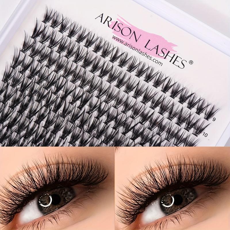 280Pcs Cluster Lashes 20D 30D 40D 50D 9 16mm Mix D Curling Individual Lashes Ext
