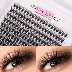 280Pcs Cluster Lashes 20D 30D 40D 50D 9 16mm Mix D Curling Individual Lashes Ext