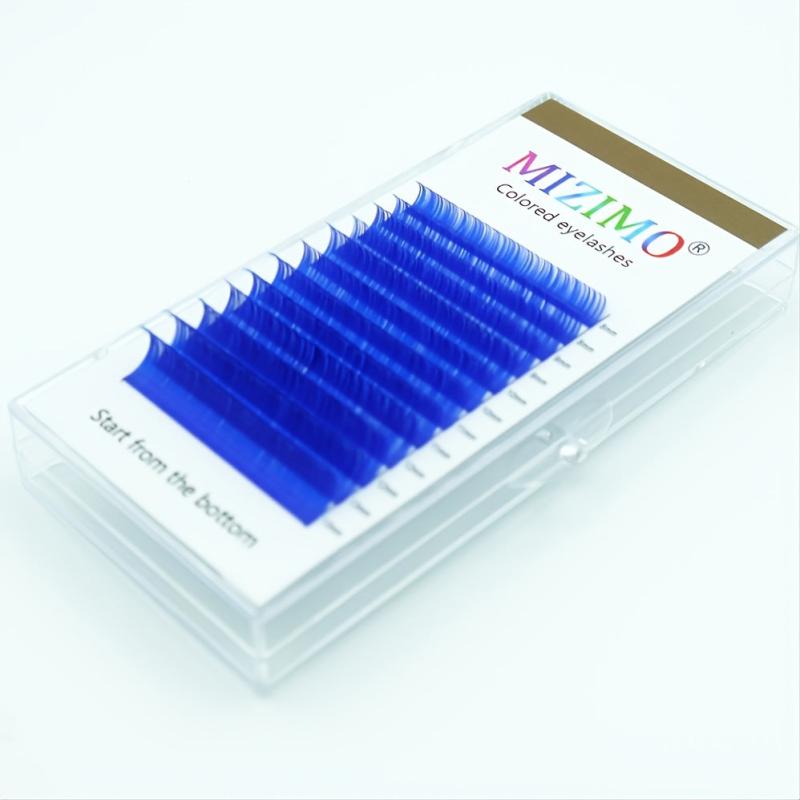 Purple Curl 8 15mm Lash Extensions Long Lasting False Eyelashes