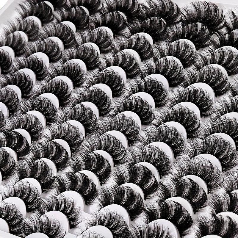 48 Pairs Faux Mink Lashes Wispy Natural Volume False Eyelash Extension