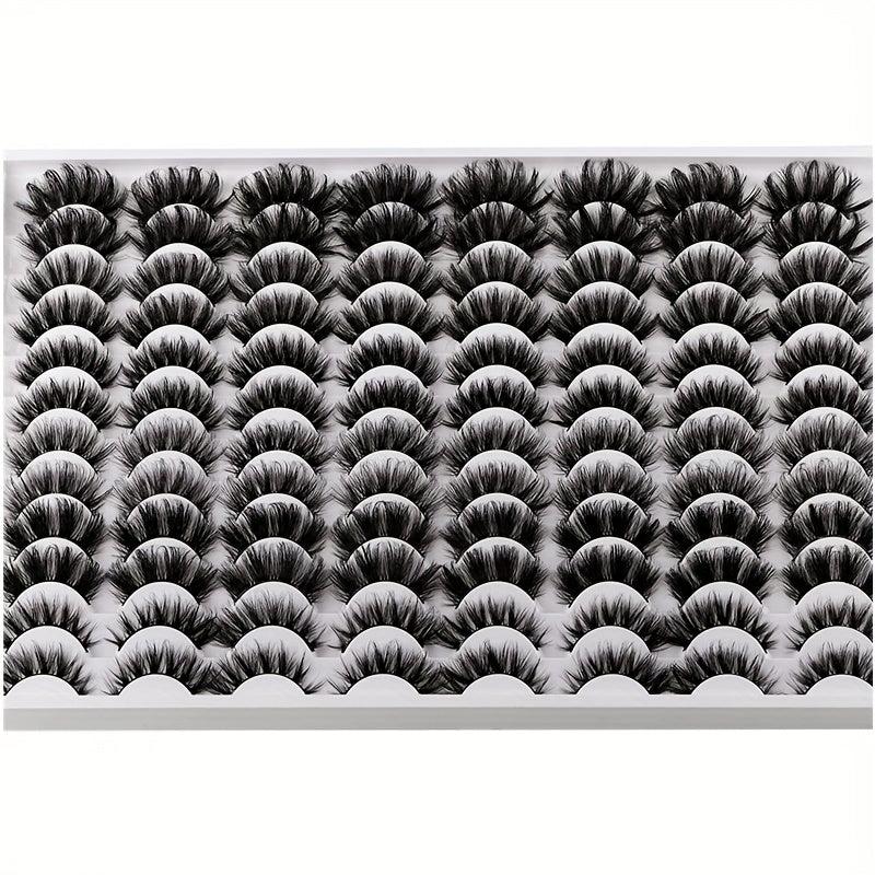 48 Pairs Faux Mink Lashes Wispy Natural Volume False Eyelash Extension