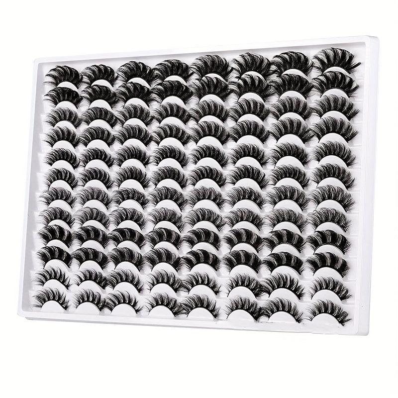 48 Pairs Faux Mink Lashes Wispy Natural Volume False Eyelash Extension