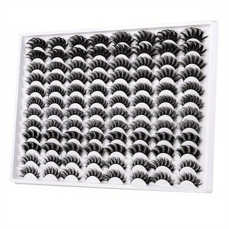 48 Pairs Faux Mink Lashes Wispy Natural Volume False Eyelash Extension