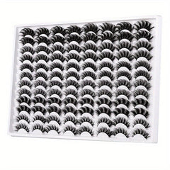 48 Pairs Faux Mink Lashes Wispy Natural Volume False Eyelash Extension