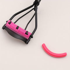 Professional Eyelash Curler with Brush and 3 Silicone Pads