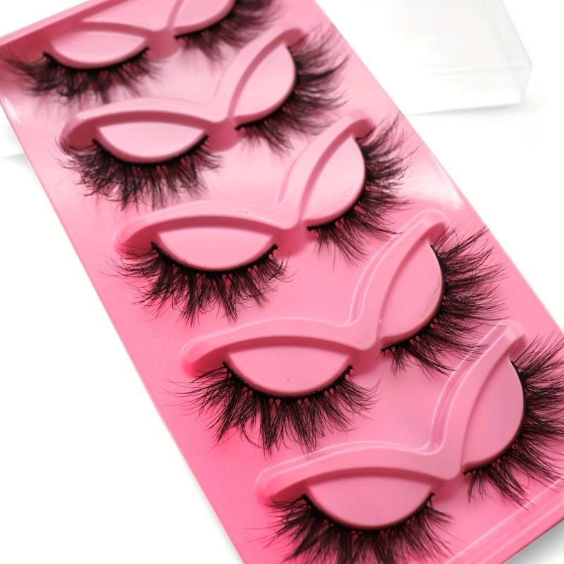 5 Pairs Thick Curling 18mm Fluffy False Eyelashes