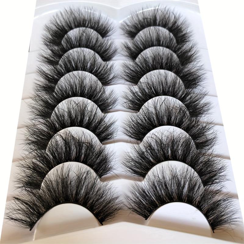 20mm Fluffy Exaggerated False Eyelashes 8D 7 Pairs