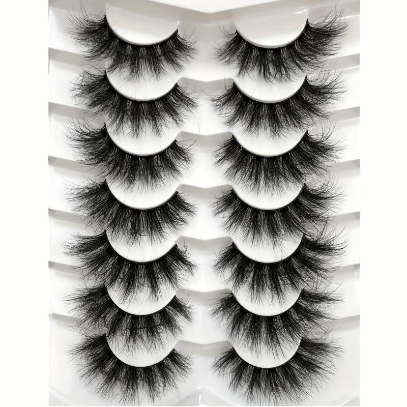 20mm Fluffy Exaggerated False Eyelashes 8D 7 Pairs