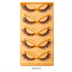 Natural Thick False Eyelashes With Long Bead Fiber