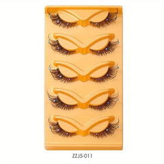 Natural Thick False Eyelashes With Long Bead Fiber