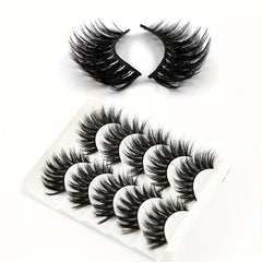 5 Pairs 3D Mink Hair False Eyelashes Fluffy Soft Lashes Natural Look