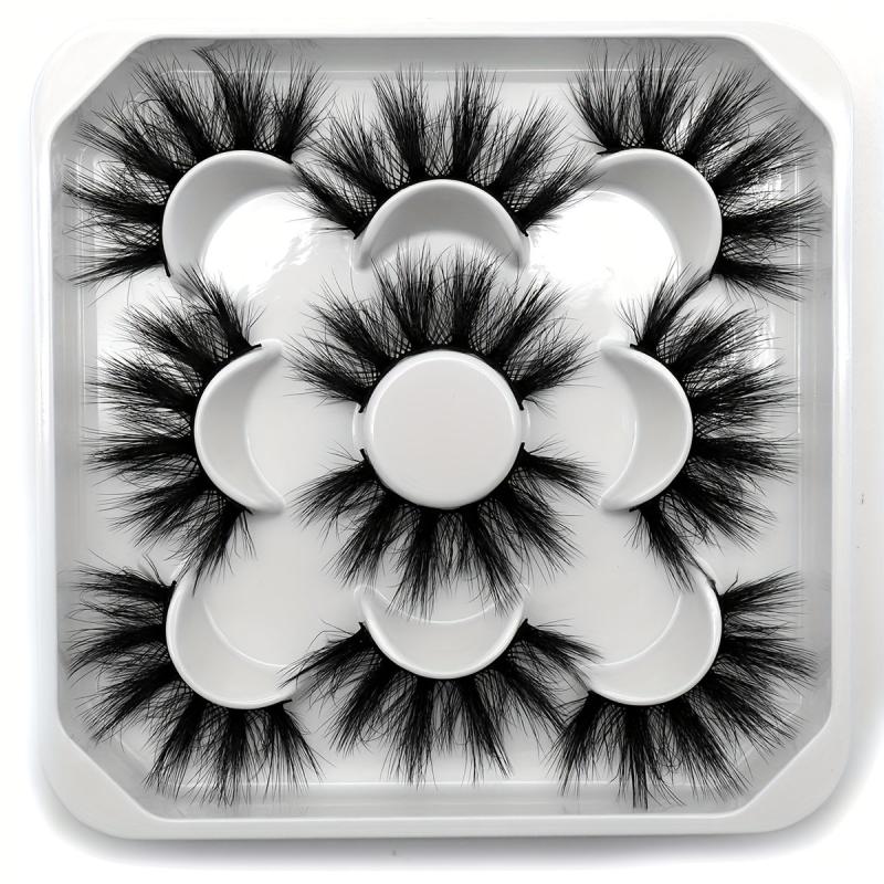 5 Pairs Thick Curling 25mm False Eyelashes Soft Dramatic Look Lashes