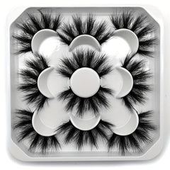 5 Pairs Thick Curling 25mm False Eyelashes Soft Dramatic Look Lashes