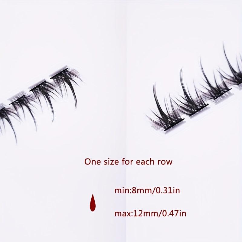 Fairy Style Cluster Eyelashes 6 Lengths 72 Clusters