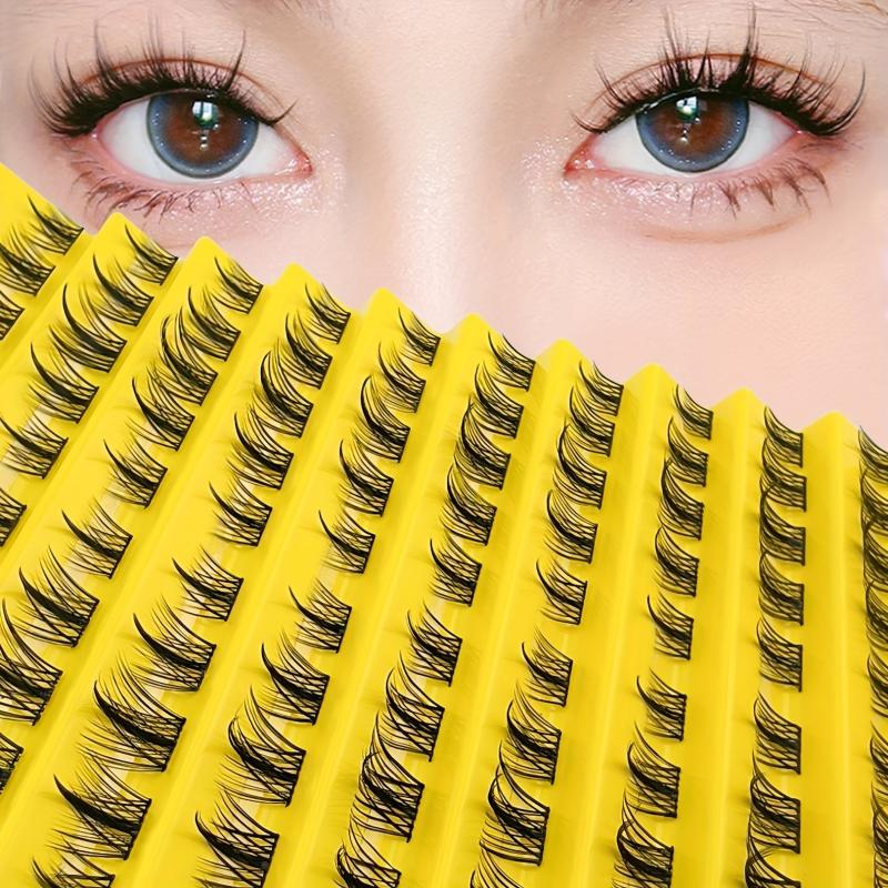 100pcs Clusters False Eyelashes DIY Natural Curling Faux Mink