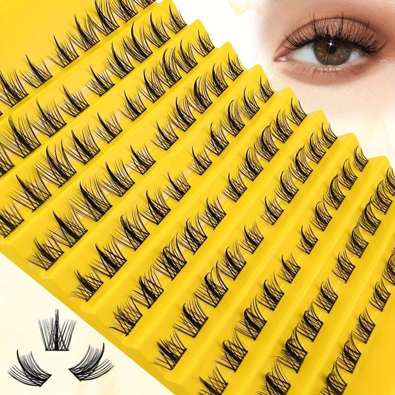 100pcs Clusters False Eyelashes DIY Natural Curling Faux Mink