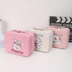 Large Capacity Cartoon Graphic Travel Toiletry Bag with Handle