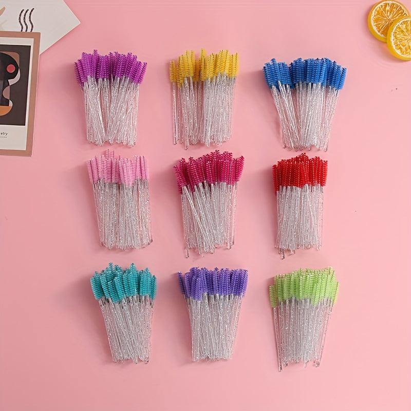 50PCS Eyelash Brush Mascara Wands Makeup Brushes Applicators Kits