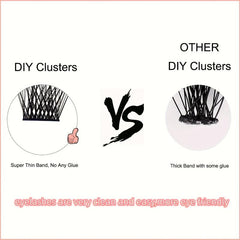 DIY Lash Extension 96pcs Personal Lash Cluster 10-16mm False Eyelashes
