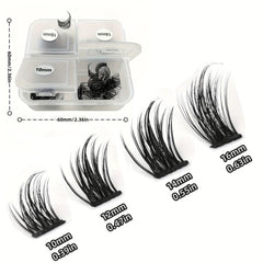 DIY Lash Extension 96pcs Personal Lash Cluster 10-16mm False Eyelashes