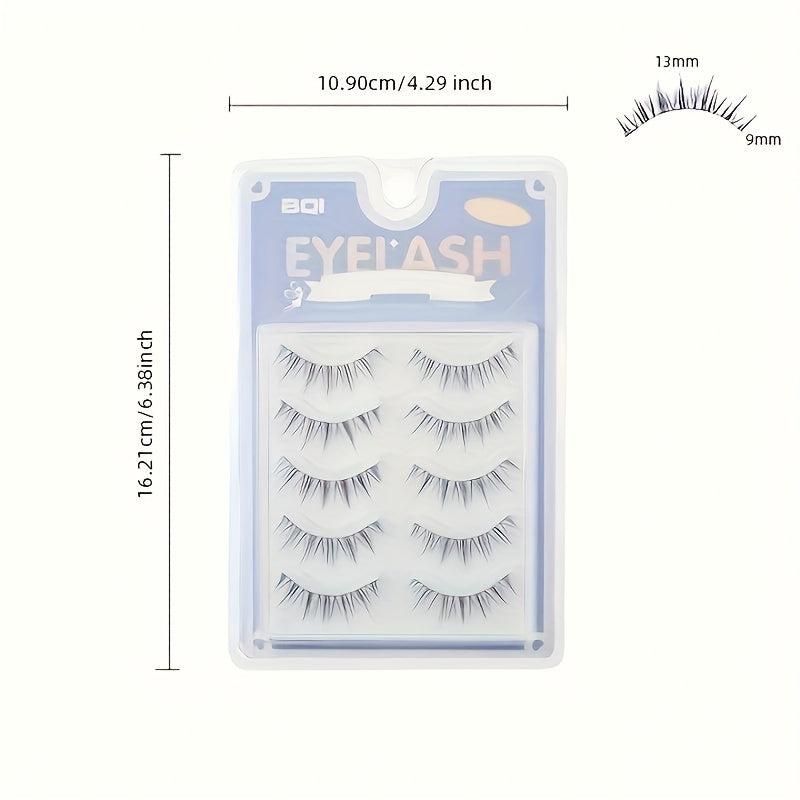 Natural Thick Curling False Eyelashes Soft Stem