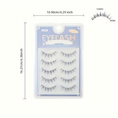 Natural Thick Curling False Eyelashes Soft Stem