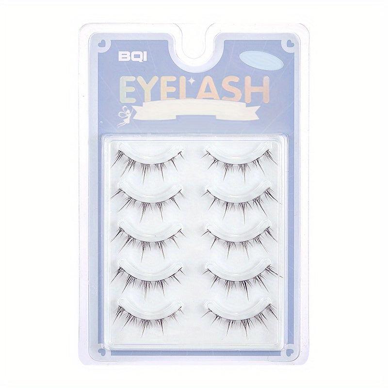 Natural Thick Curling False Eyelashes Soft Stem