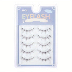 Natural Thick Curling False Eyelashes Soft Stem
