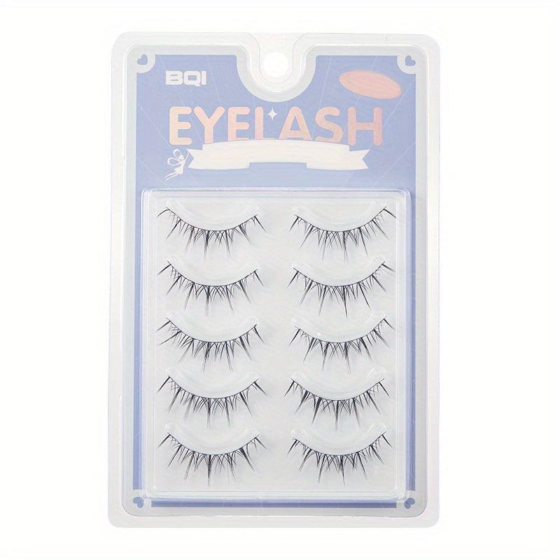 Natural Thick Curling False Eyelashes Soft Stem