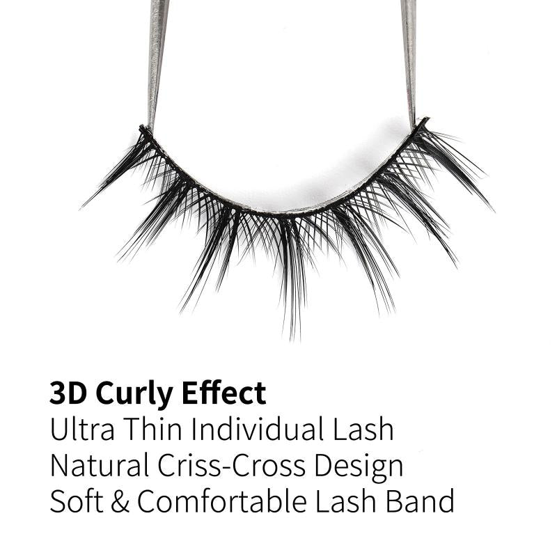 Natural Manga False Eyelashes 14MM Pack 1
